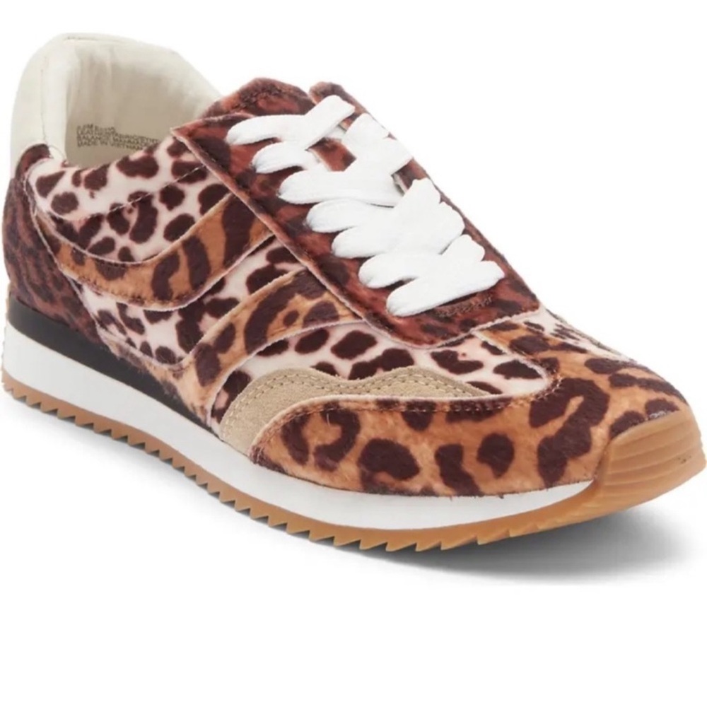 Leopard Print Women's Fashion Sneaker - Brown